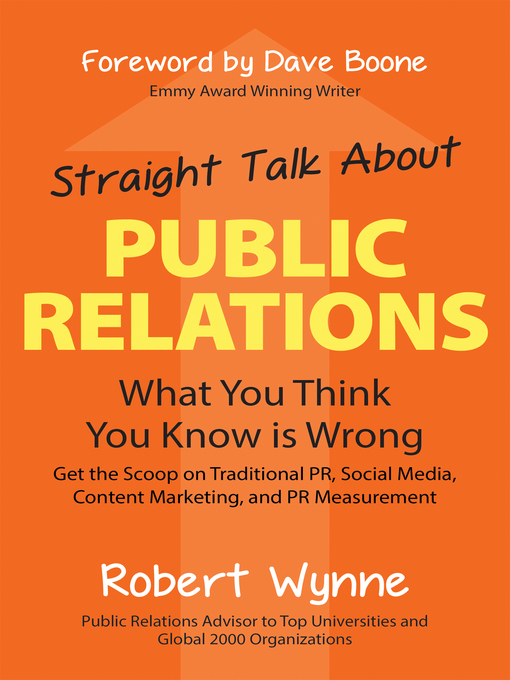 Cover image for Straight Talk About Public Relations